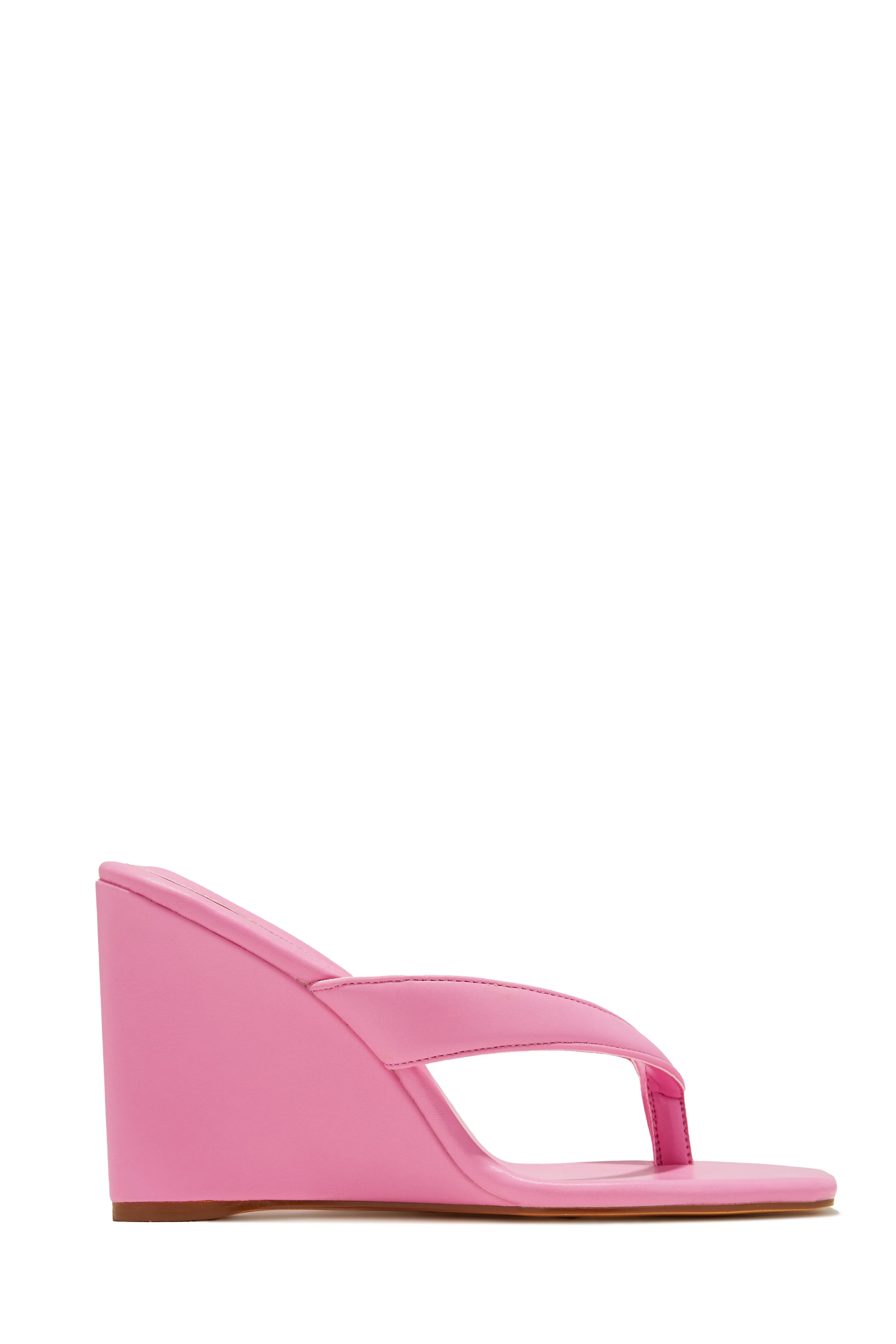 Alena Wedge Heel Mules - Orange