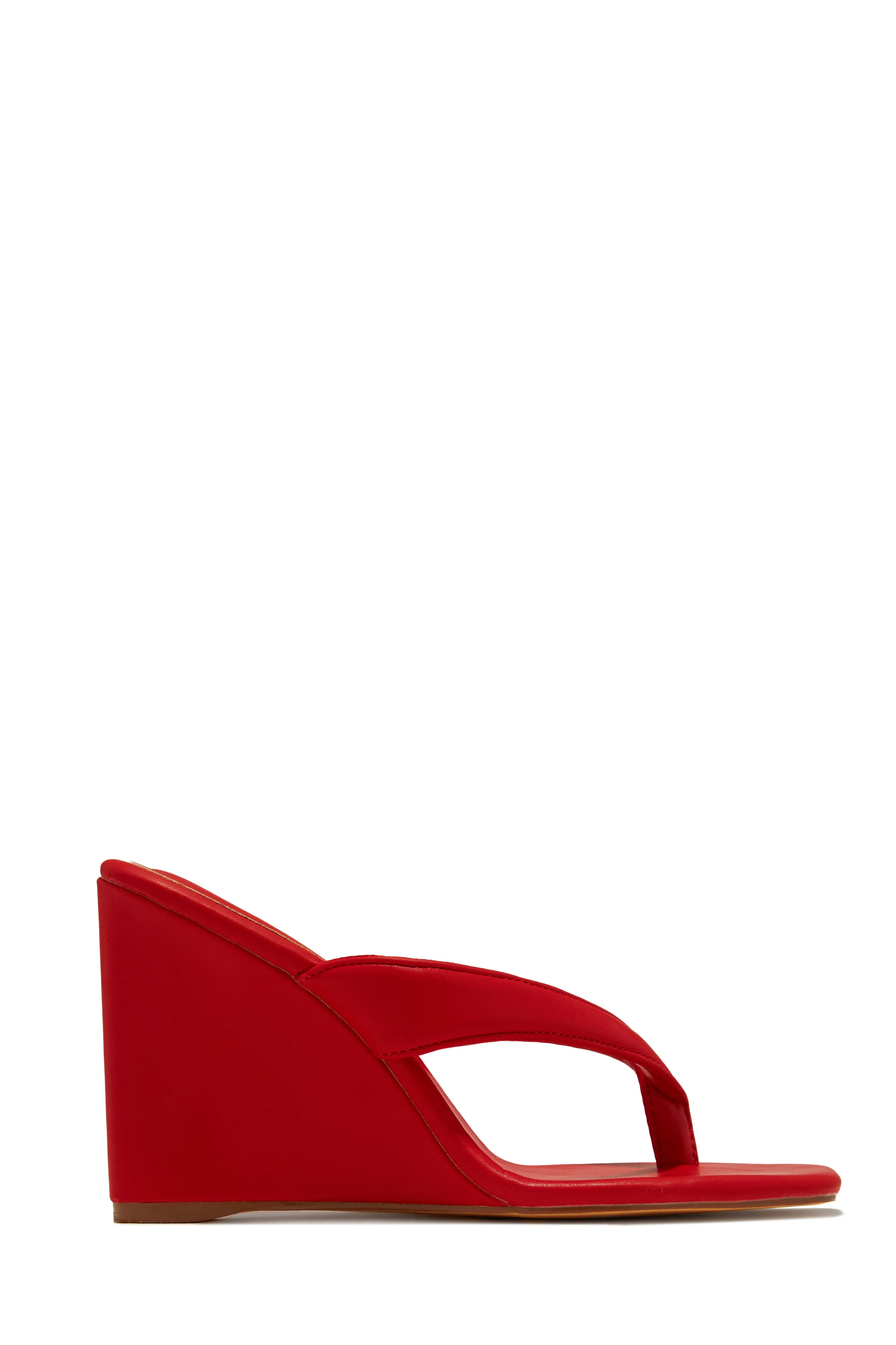 Alena Wedge Heel Mules - Orange