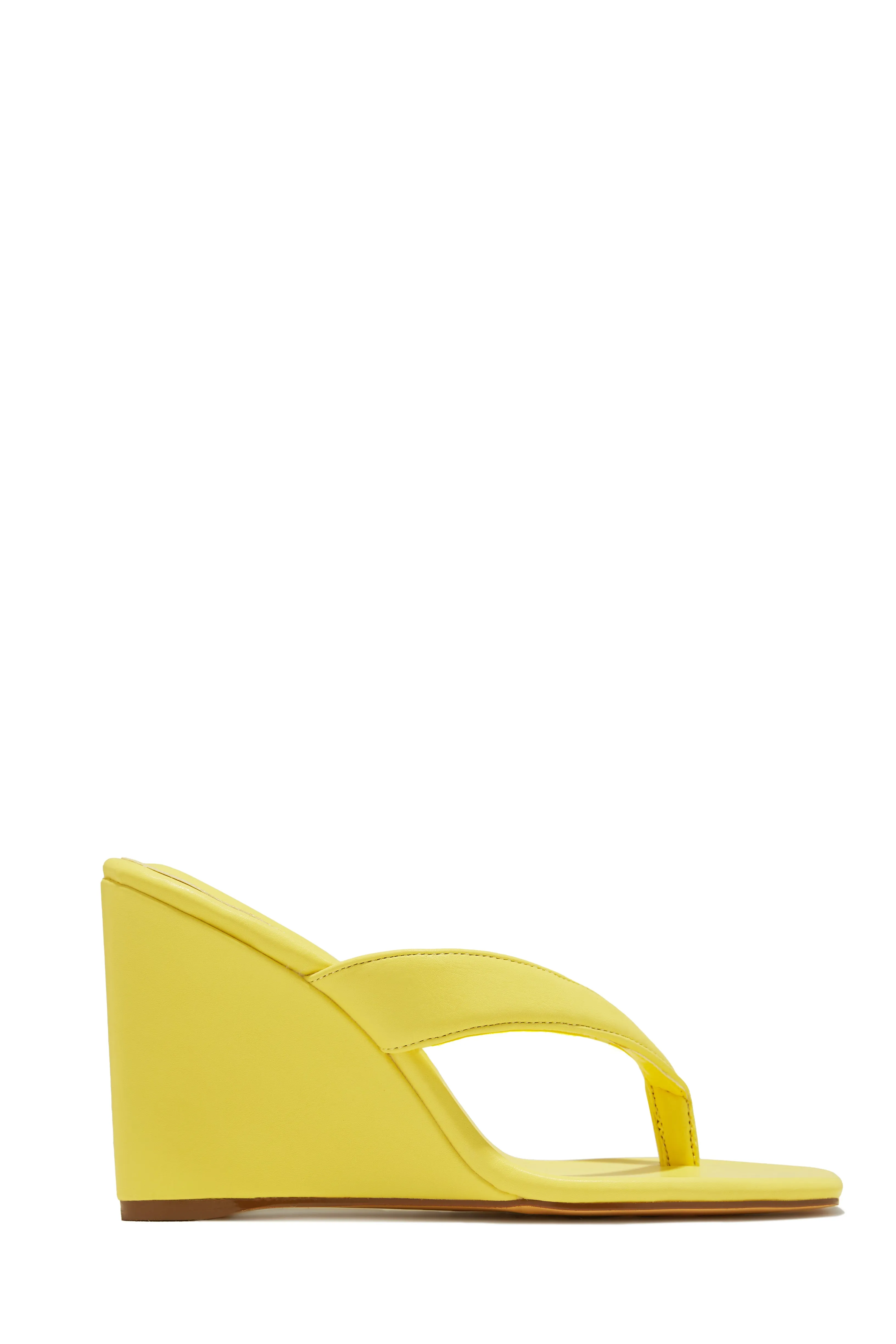 Alena Wedge Heel Mules - Orange