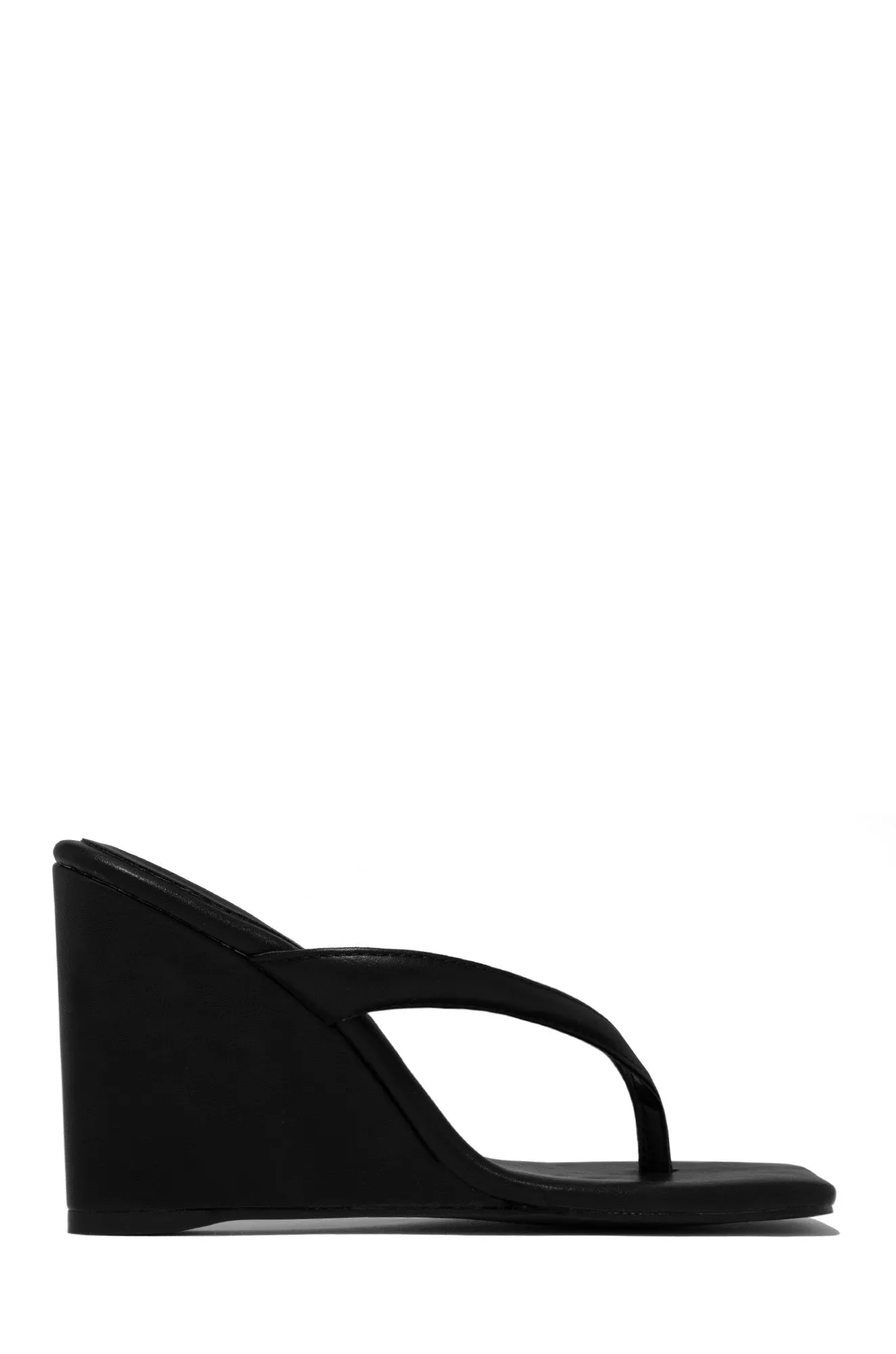 Alena Wedge Heel Mules - Orange
