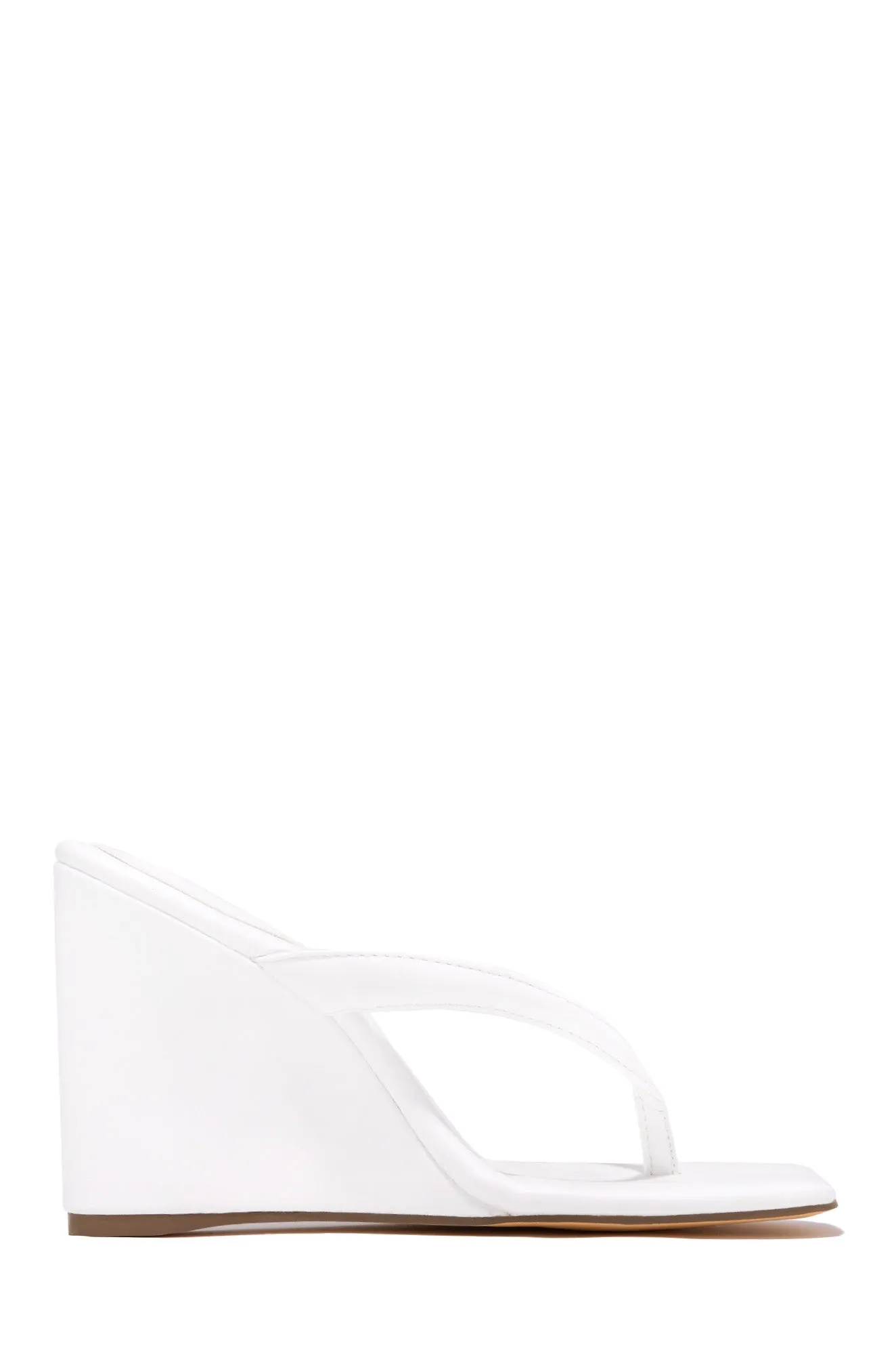 Alena Wedge Heel Mules - Orange