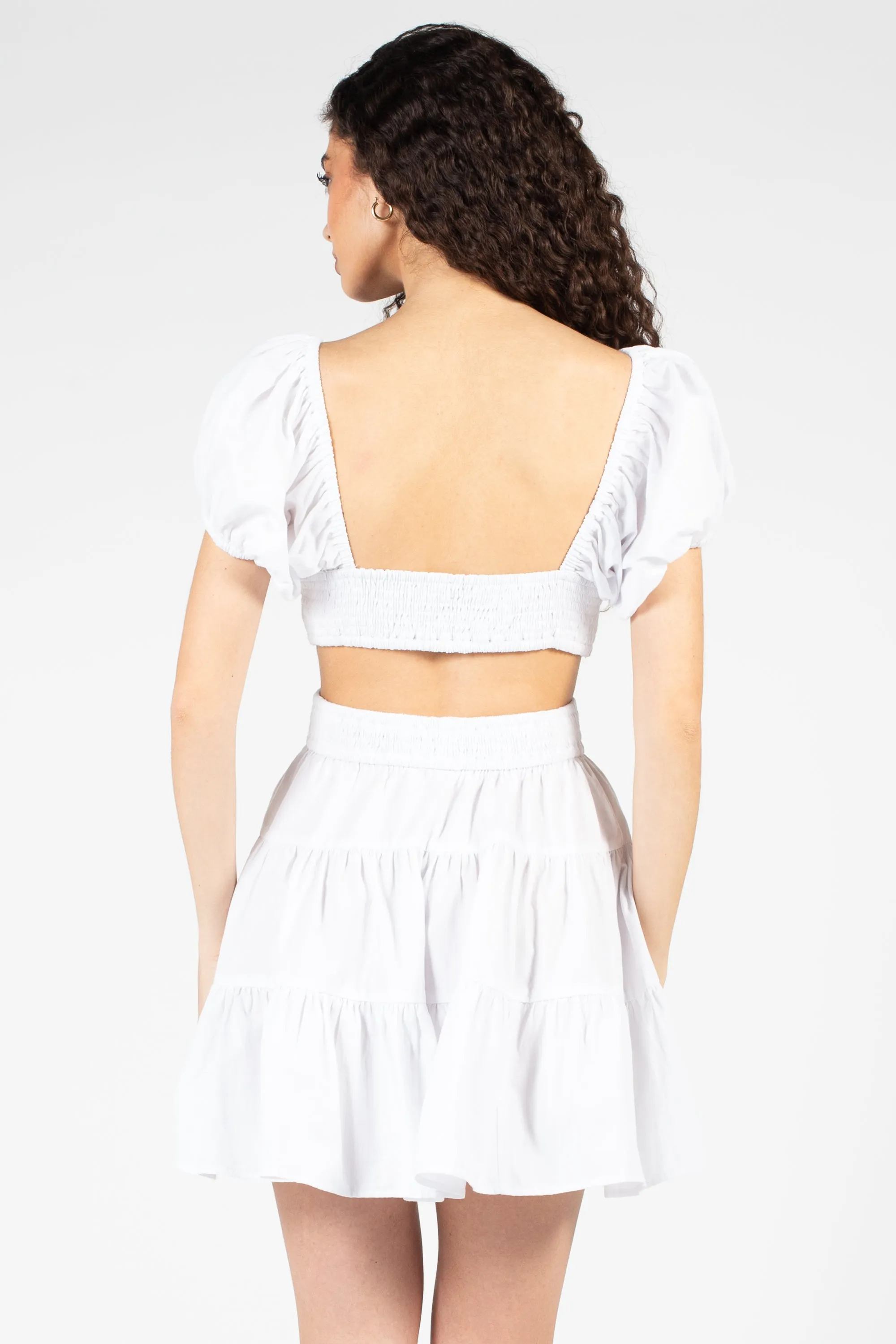 Avelyn Cut Out Babydoll Mini Dress