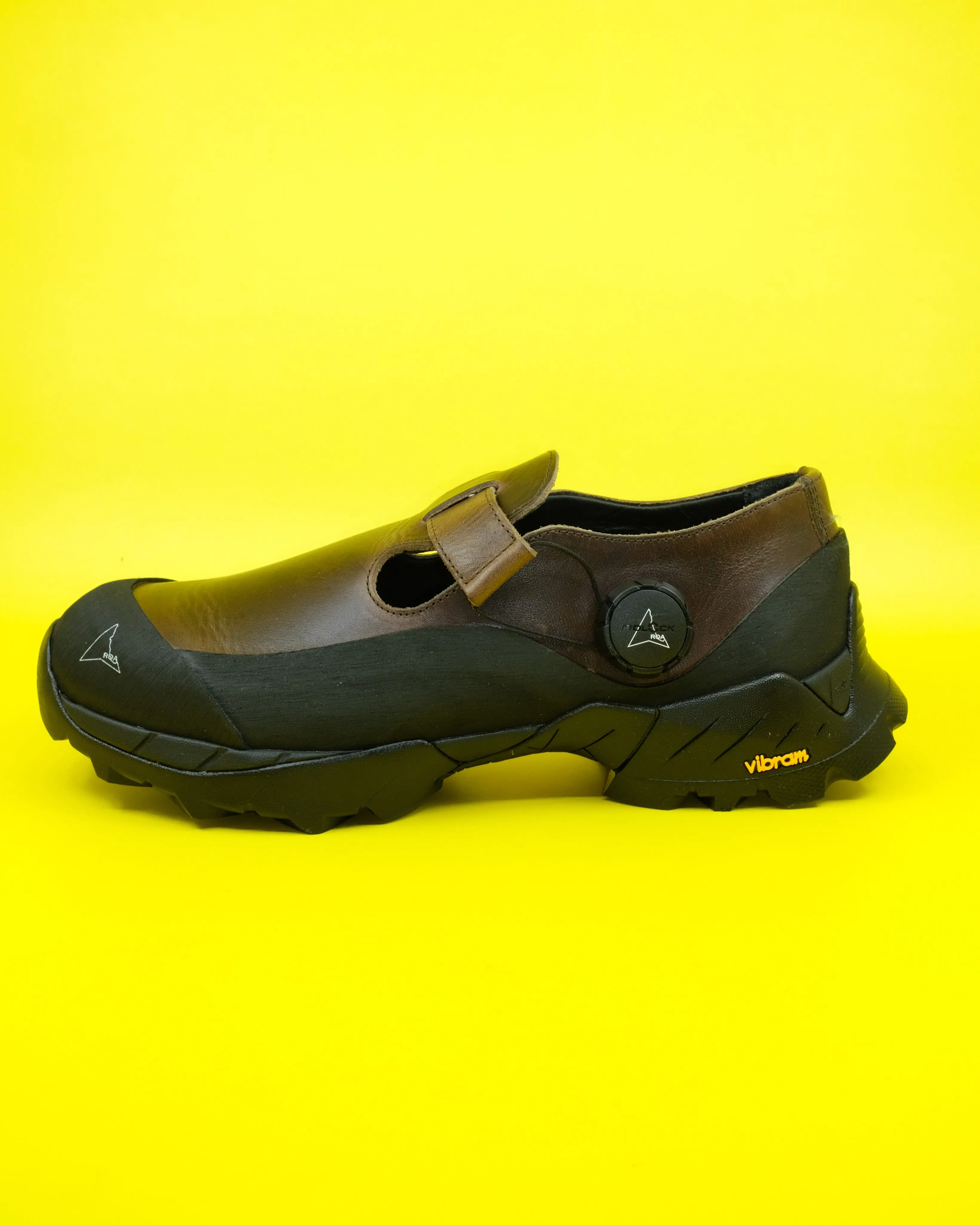 Brown Black Leather Pala Mary Jane