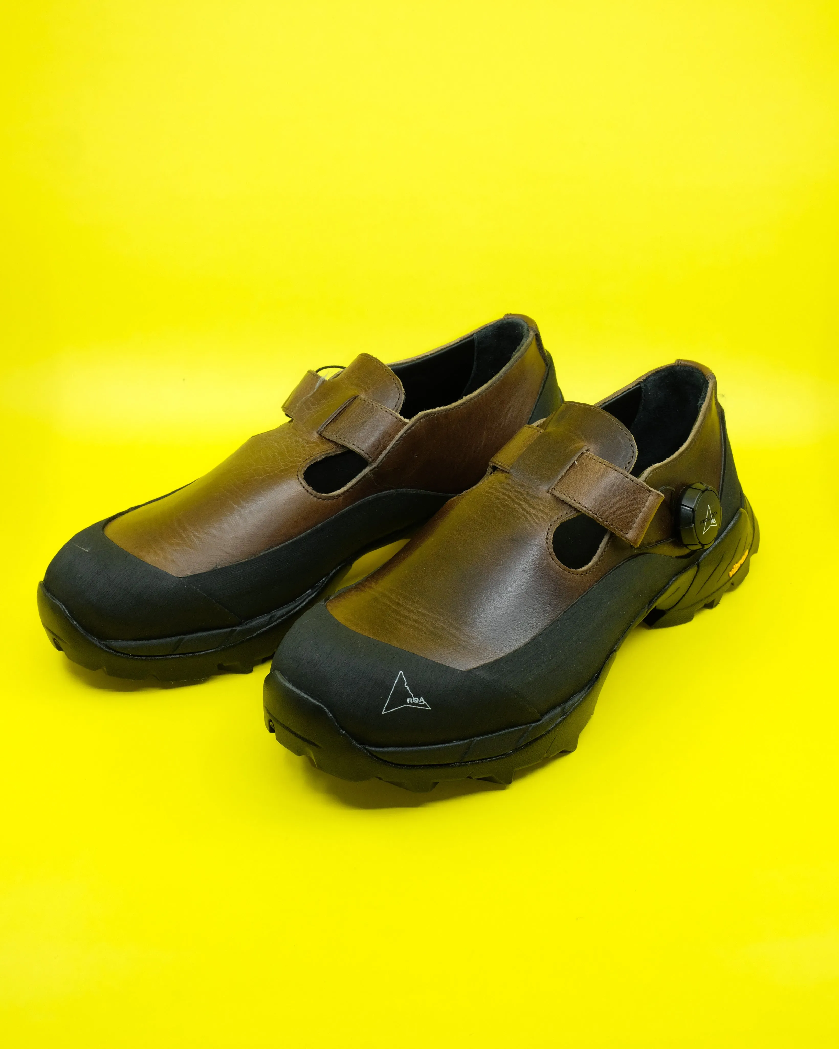 Brown Black Leather Pala Mary Jane