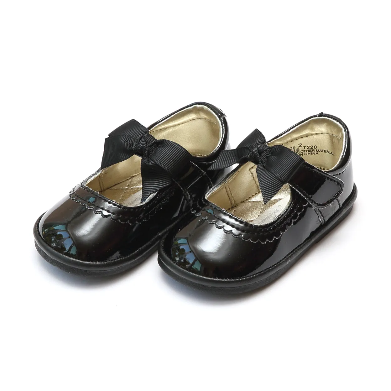 Elsa Leather Grosgrain Bow Strap Mary Jane - Babies & Toddlers