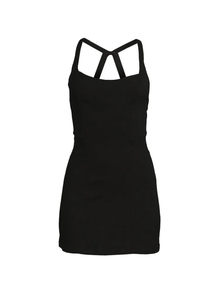 Just Peachy Intimately Free People Mini Slip Dress in All Aboard