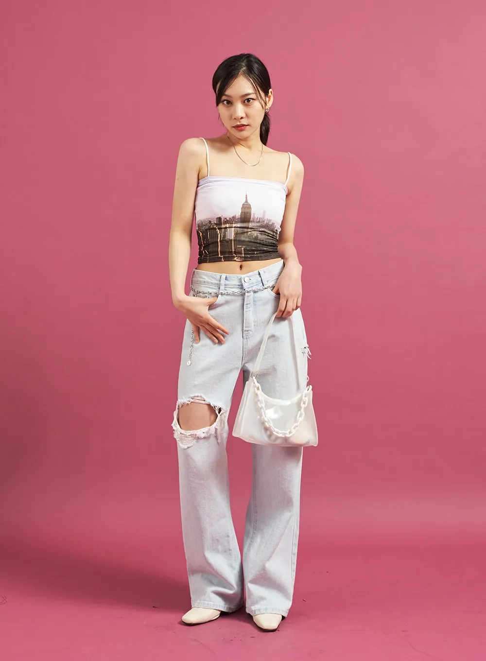 Square Toe Heeled Mules CJ27