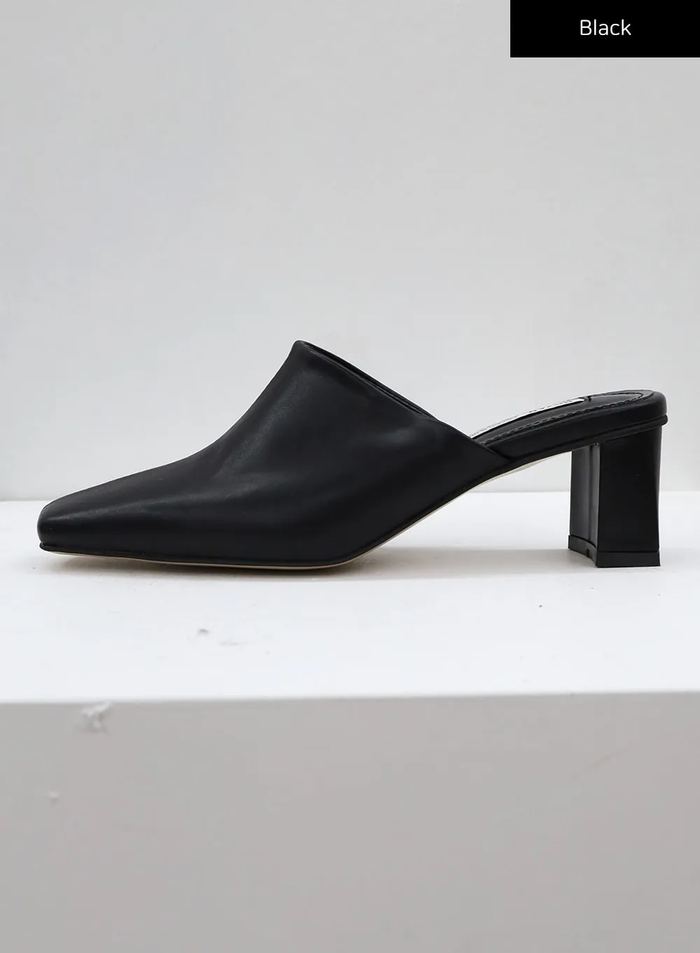 Square Toe Heeled Mules CJ27