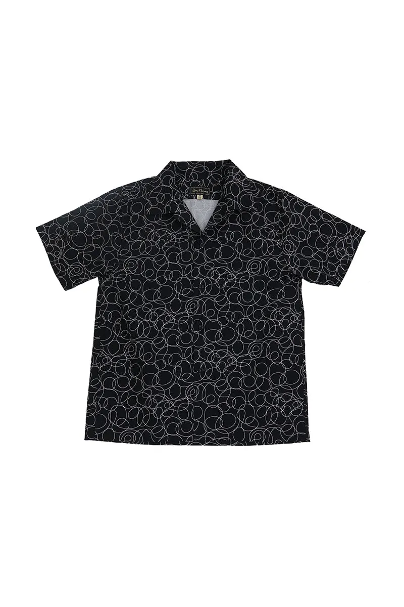 S/S Print Open Shirt  “ACTION PAINTING”
