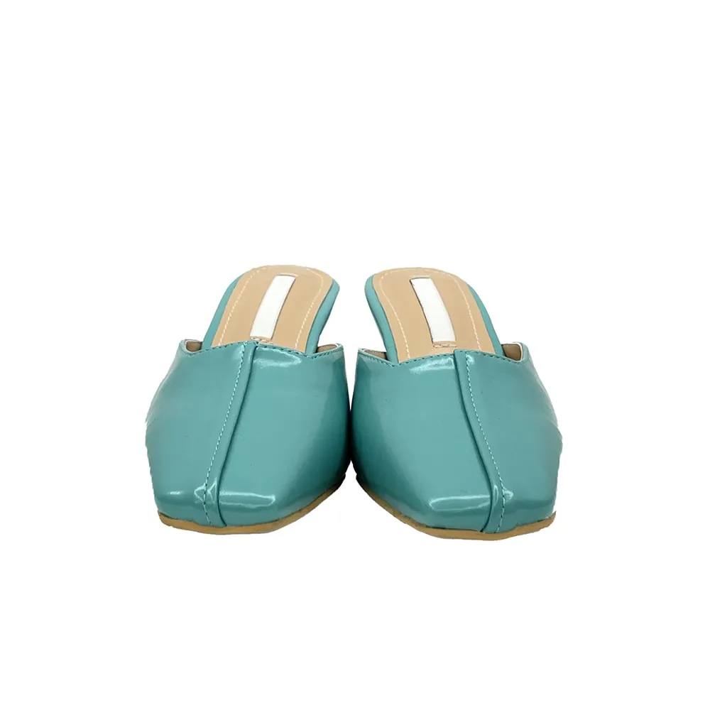 Stitch Detail Heeled Mules OY23