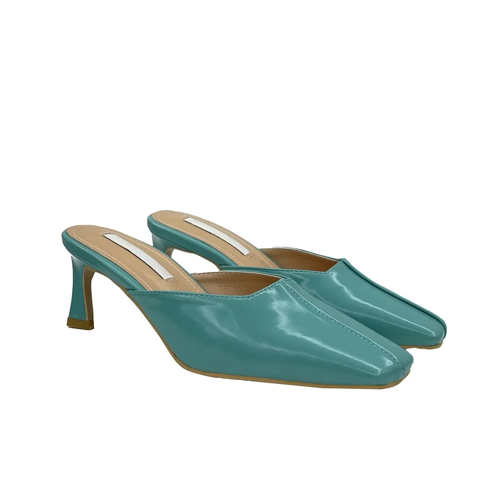 Stitch Detail Heeled Mules OY23