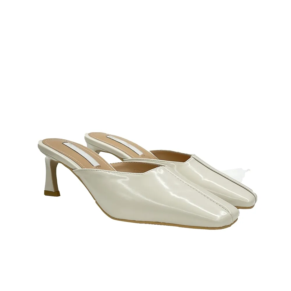Stitch Detail Heeled Mules OY23