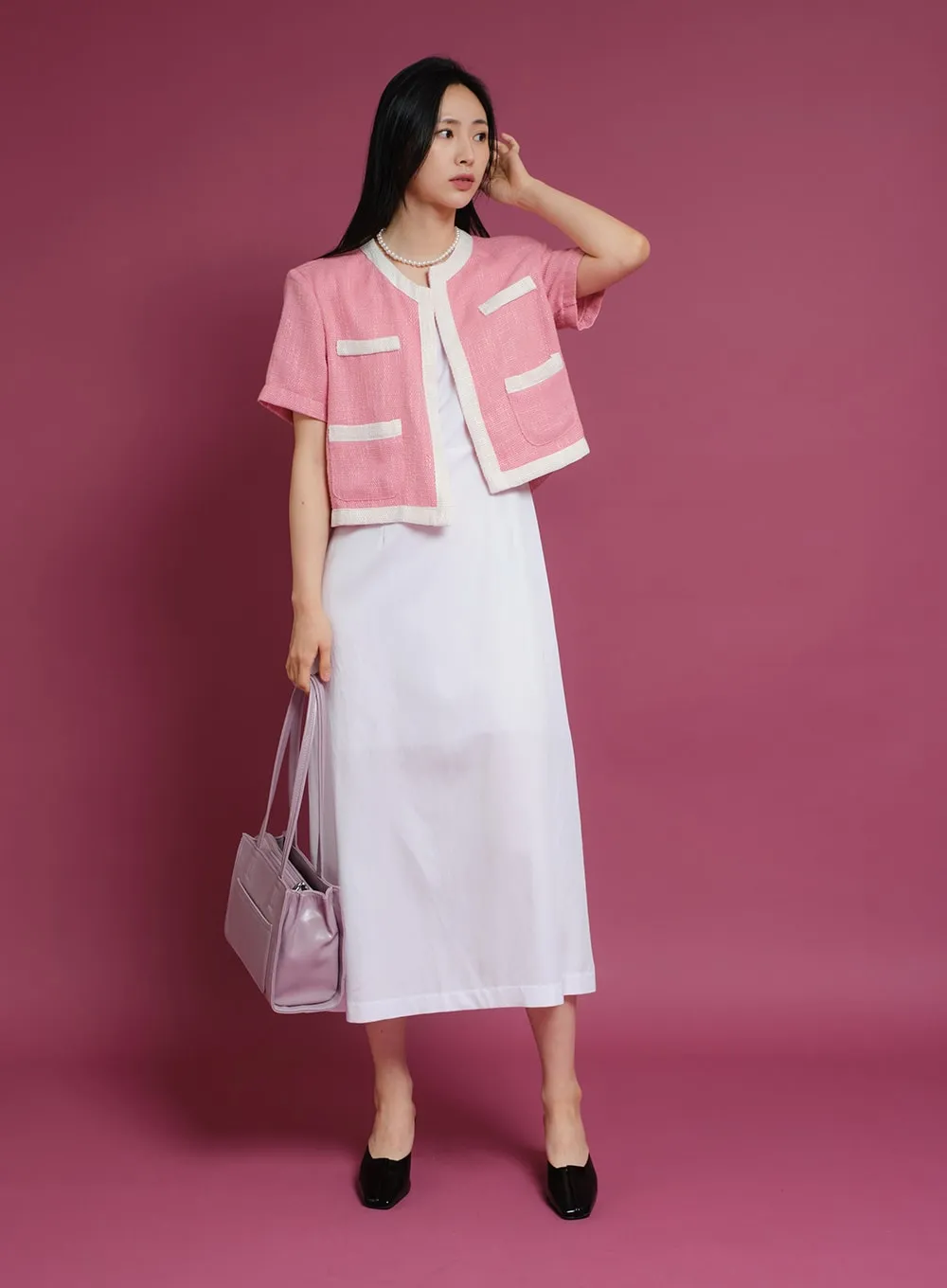 Stitch Detail Heeled Mules OY23