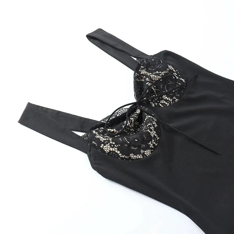 Zorah A Line Lace Mini Dress